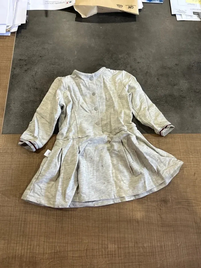 Robe molletonné manches longues bébé fille, absorba, 9 mois - photo numéro 2