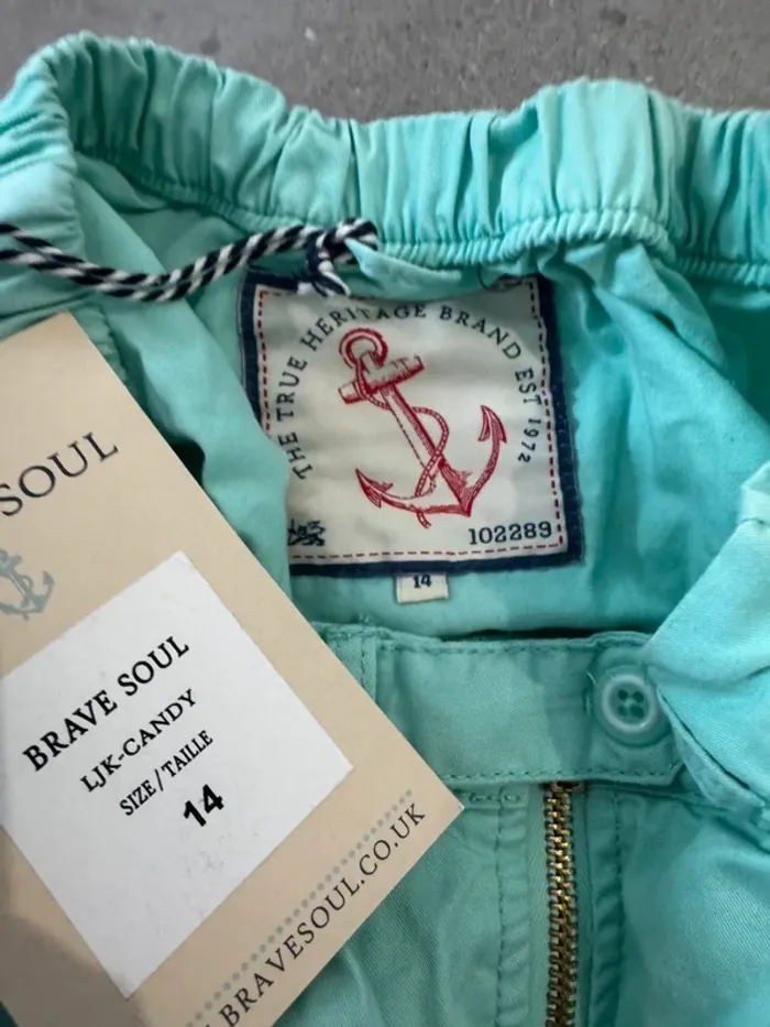 Veste turquoise Brave soul 14 ans, neuve - photo numéro 2
