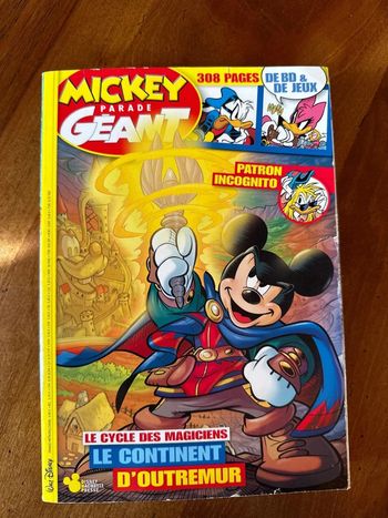 BD Mickey parade géant, 363 le cycle des magiciens, le continent d’outre-mer
