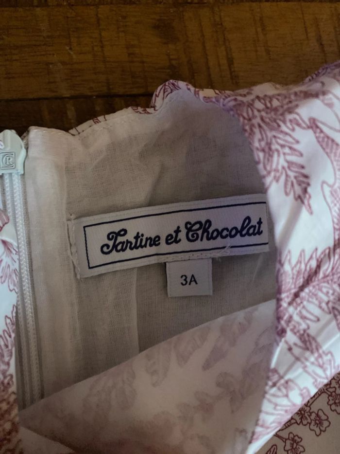 Robe toile de jouy tartine et chocolat - photo numéro 5