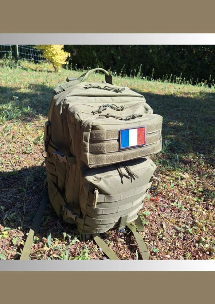 Sac à dos tactique 50L – Vert militaire, rando, outdoor & survie - photo numéro 4