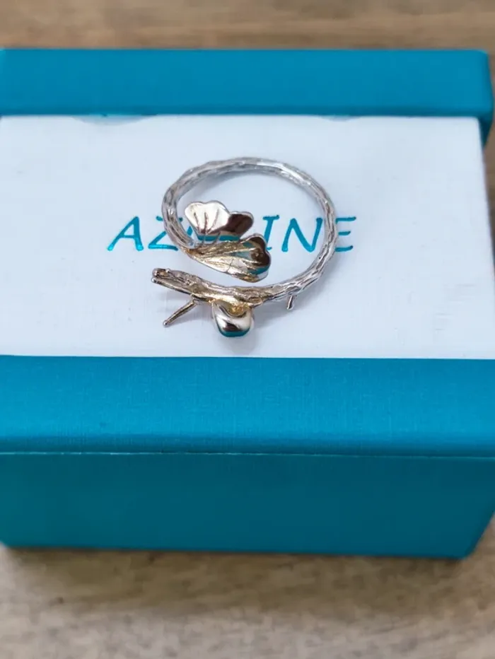 🐌 bague en argent 925🌿 ajustable - photo numéro 2