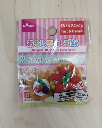 Gommes Daiso "Omoshiro keshigomu" : Tart & Danisj
