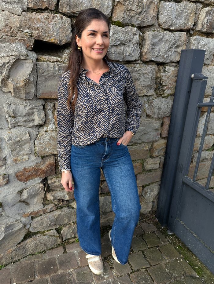 Chemise marine/taupe Zèbre
Taille S/M - photo numéro 2