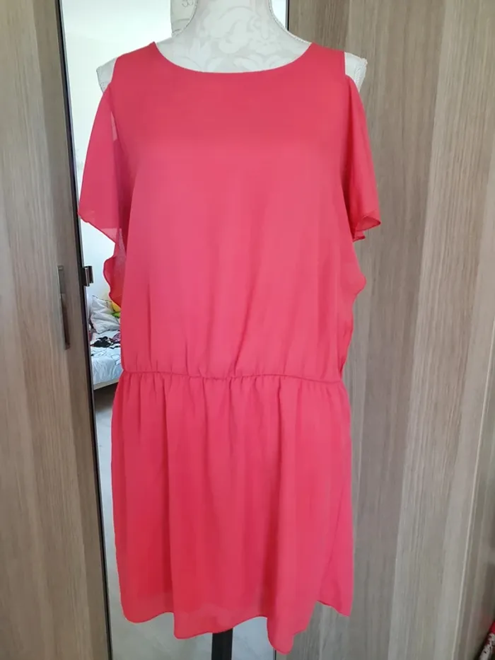 Robe rose corail noa B taille 42 XL - photo numéro 2