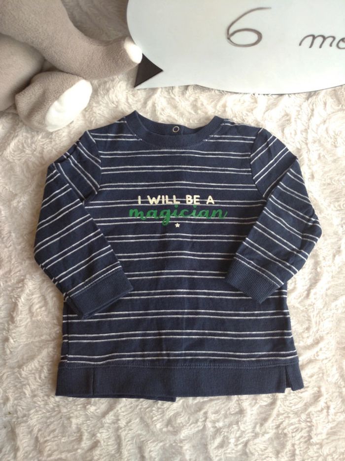 Ensemble (tee shirt manches longues+pantalon) Garçon 6 mois magicien magician Kiabi - photo numéro 3