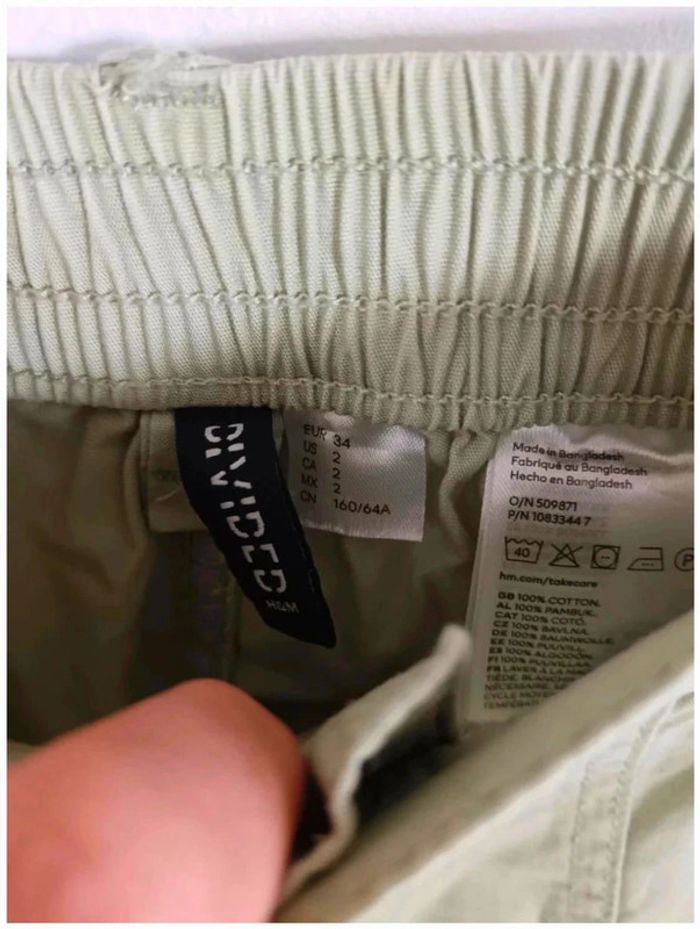 C26 pantalon vert H&M 34 - photo numéro 3