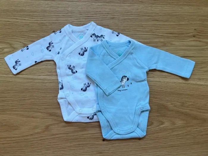 Lot de 2 bodys prématuré