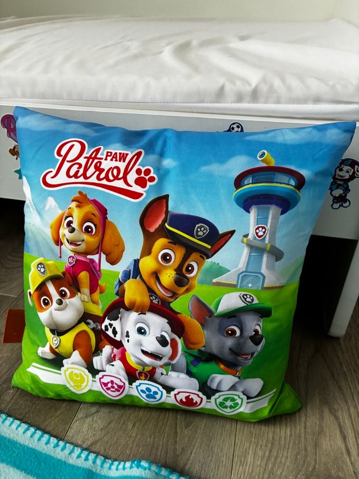 Lot plaid Pat Patrouille + coussin déhoussable - photo numéro 5