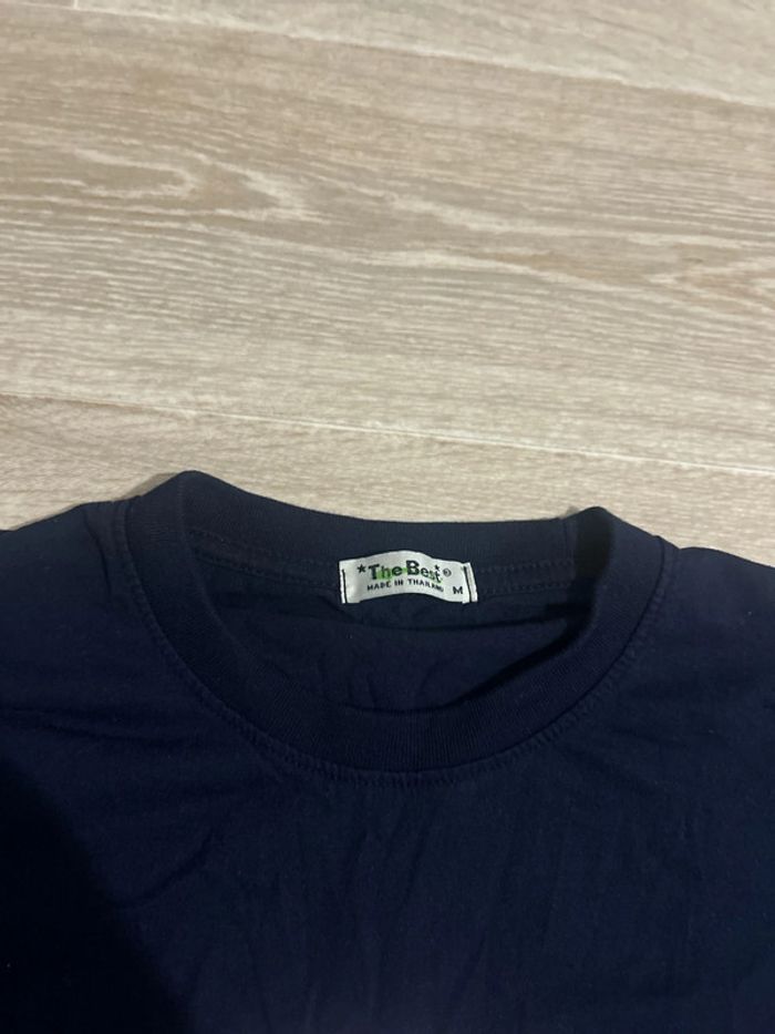 T-shirt the best bleu marine teddy bear hmuch love M - photo numéro 3