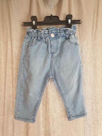 Jean touché velour,  zara, 3/6 mois