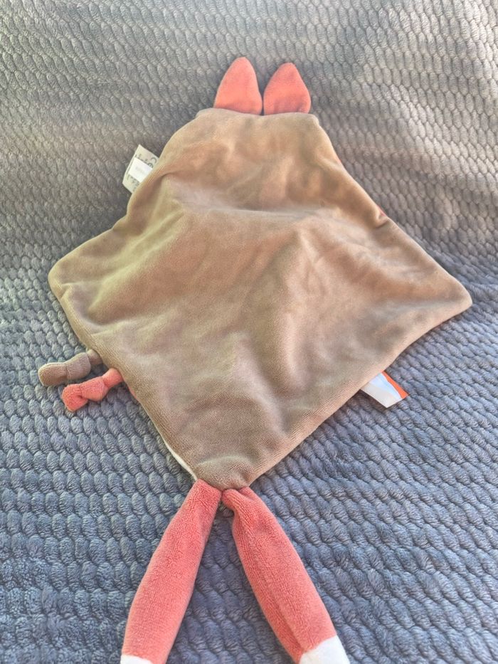 Doudou plat Renard orange marron Buddiezzz Nattou - photo numéro 2