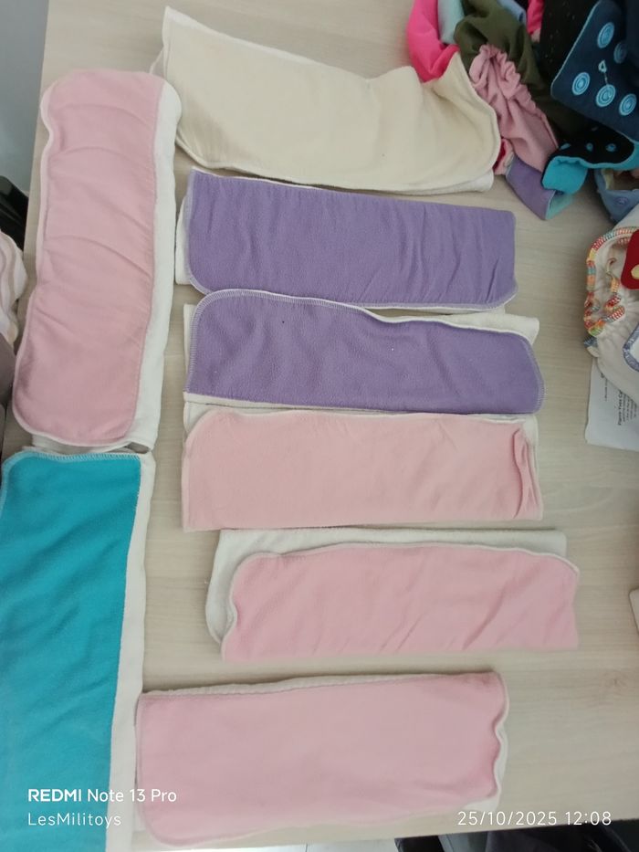 Lot p'tite prairie 9 couches lavables et leurs trifolds - photo numéro 3