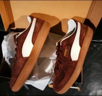 Modèle rare - baskets Puma Palermo chics couleur marron neuves