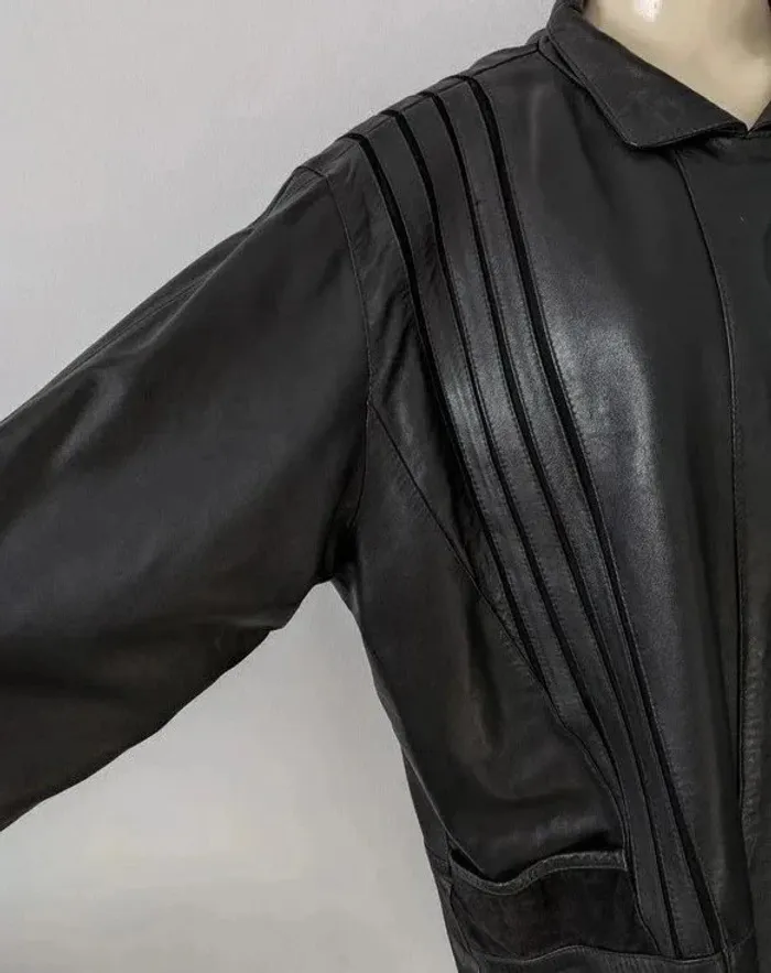 Blouson vintage en cuir agneau - La Richarde - taille 44 - photo numéro 5