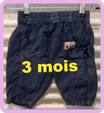 Pantalon bleu  marine  Culbuto  Taille 3 mois