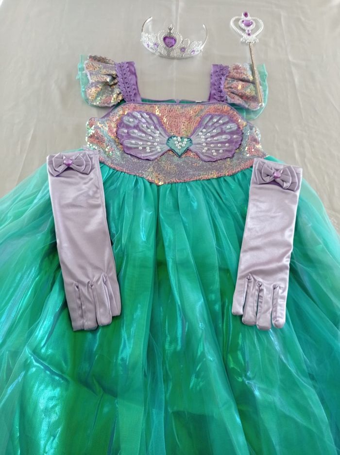 Déguisement robe princesse sirène 5ans - photo numéro 5