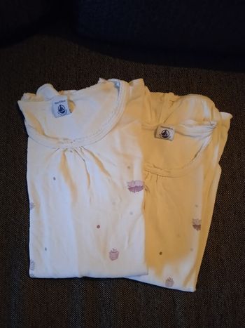 2 tee-shirts Petit Bateau 10 ans