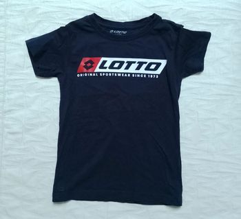 Lotto t shirt manches courtes marine