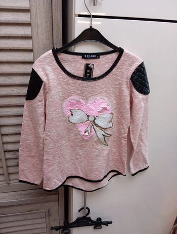 Pull léger manche long neuf B.B.Land 10 ans