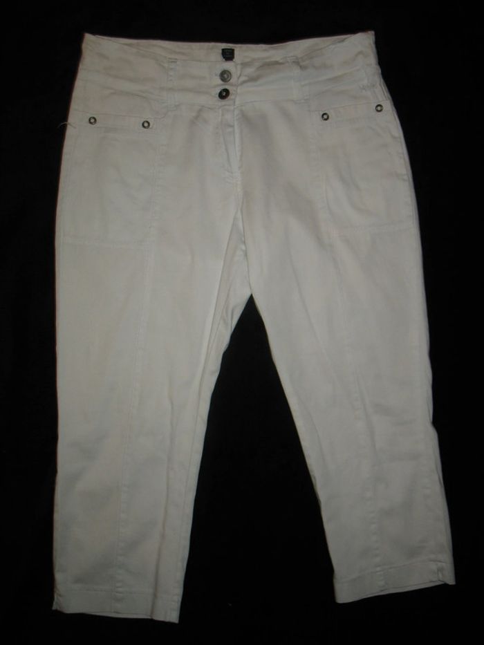 PANTACOURT BLANC "TERRE DE MARINS" - TAILLE 42 - n°01
