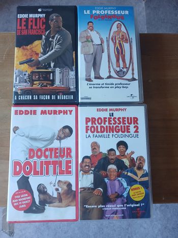 4 VHS avec Eddie Murphy 