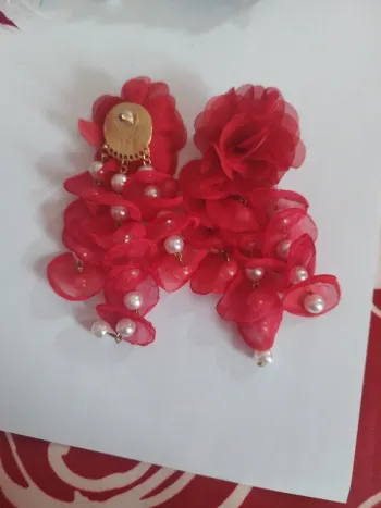 Boucle d'oreille fleurs