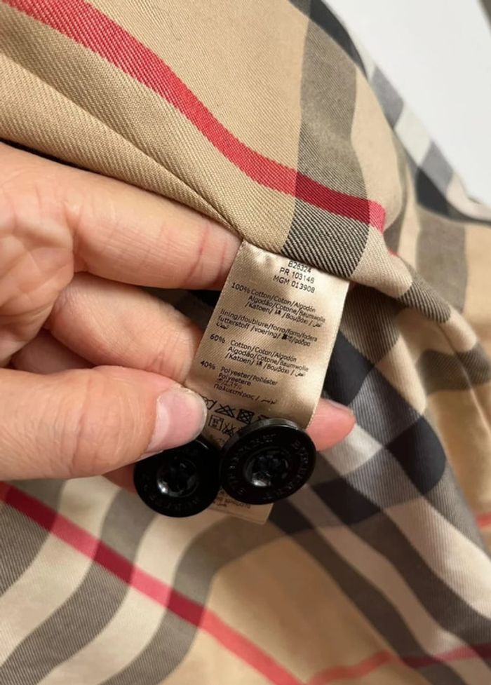Trench bleu marine Burberry - photo numéro 6