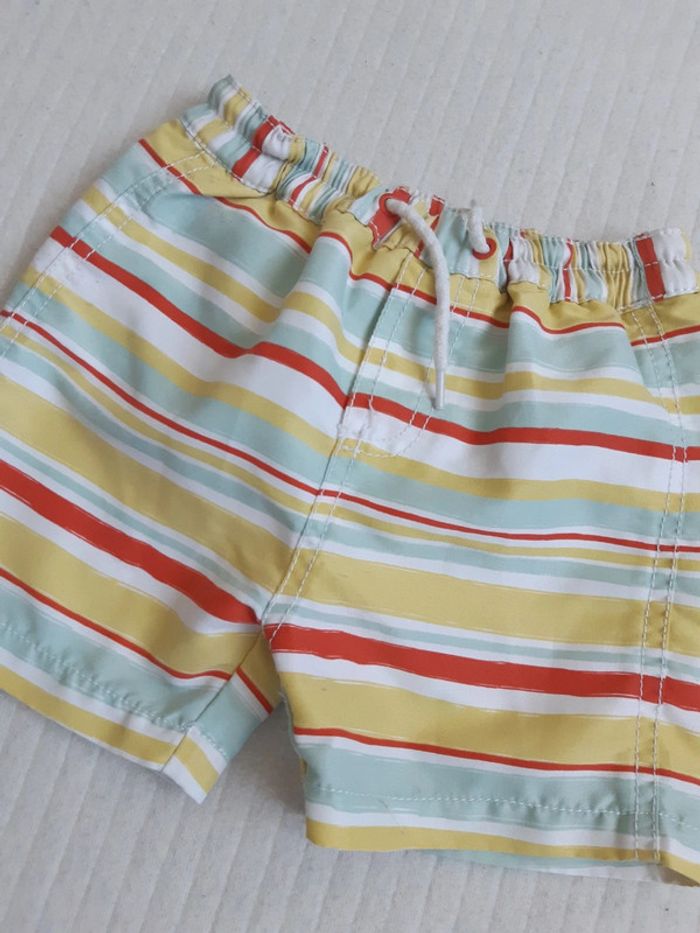 Short rayé maillot de bain Sergent Major 12 mois - photo numéro 2