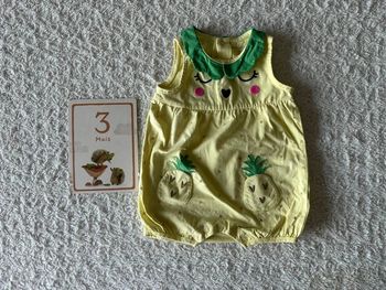 Barboteuse jaune du pareil au même DPAM taille 3 mois