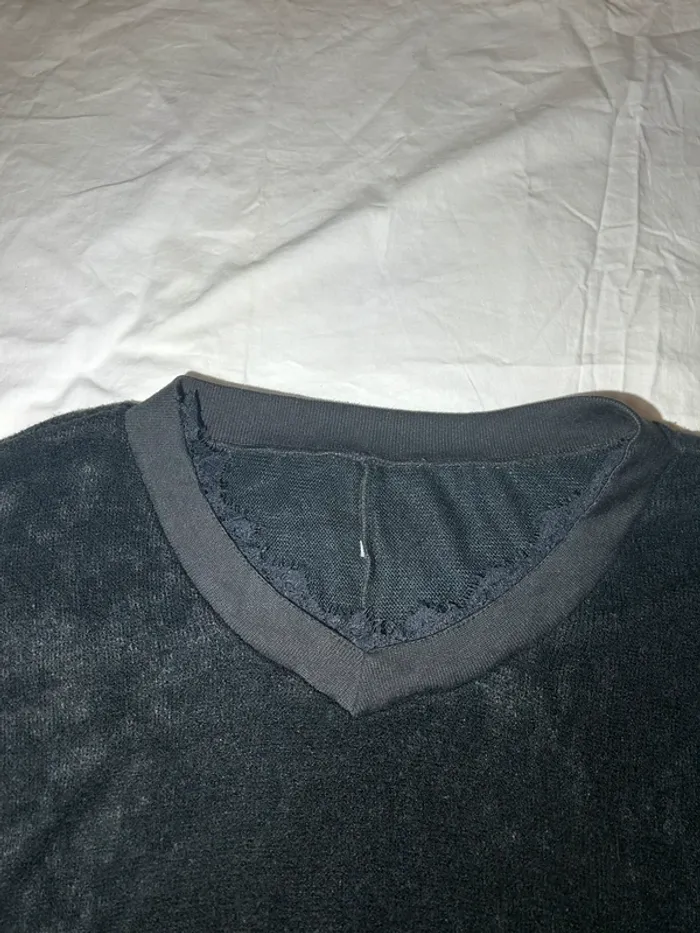 Blouse vintage noire - photo numéro 6