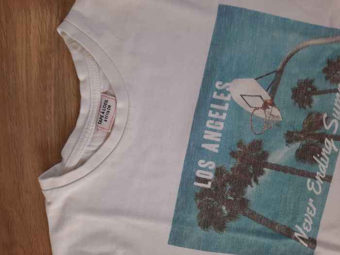 T-shirt blanc à manches courtes "Los Angeles" TAO 6 ans - photo numéro 2