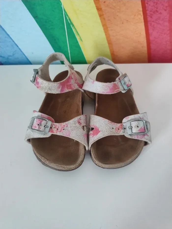 Sandales fille en cuir