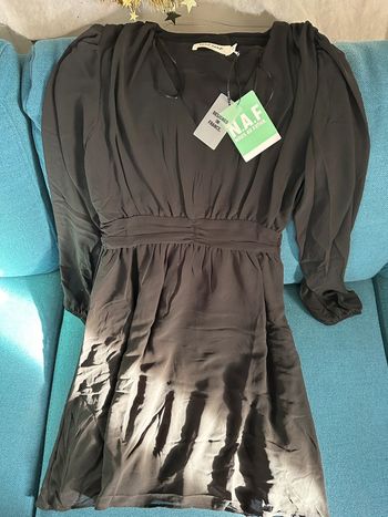 Robe Naf Naf noire manches longues 34