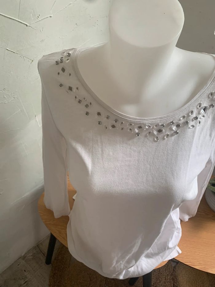 Lot 2 tee-shirt manches longues taille 38-40 - photo numéro 10