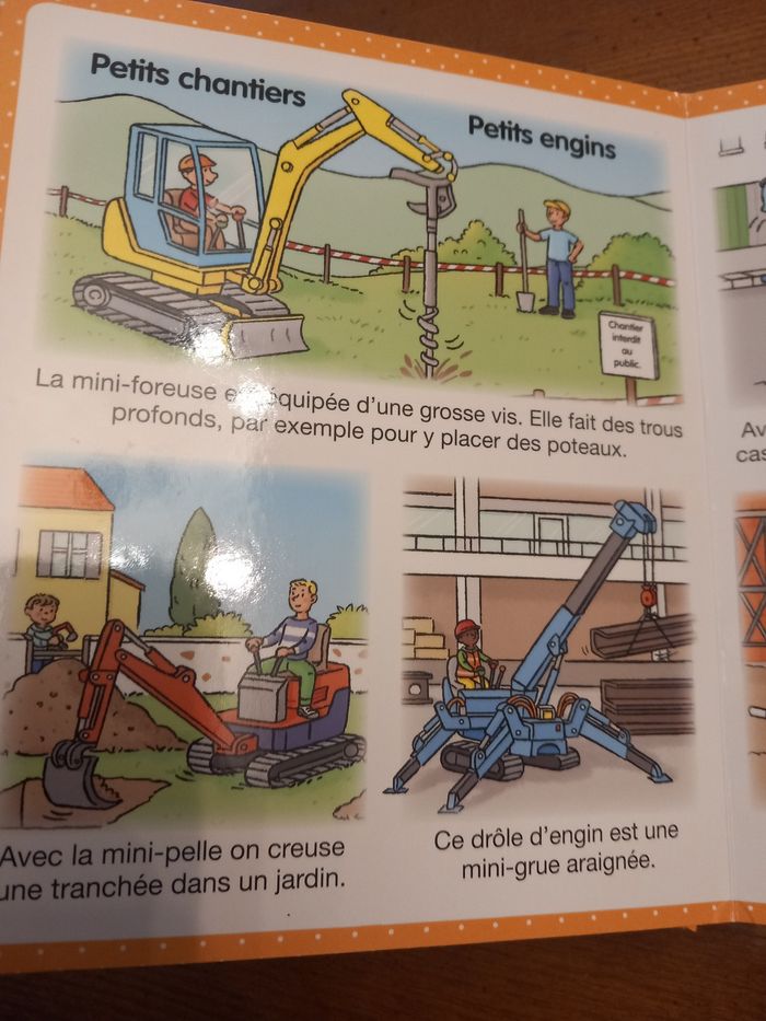 Livre l'imagerie des tout petits les engins de chantier - photo numéro 6