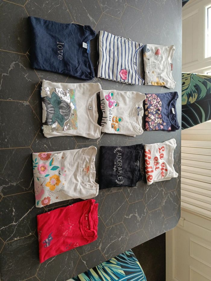 Lot 10 Tee shirts manches longues