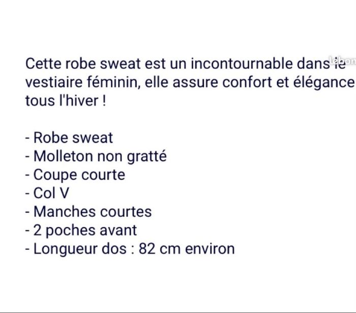 Robe sweat XL Kiabi - photo numéro 3