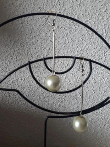 Buckles d'oreilles imitation perles