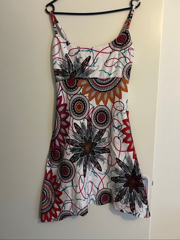 Robe rose blanche bohème