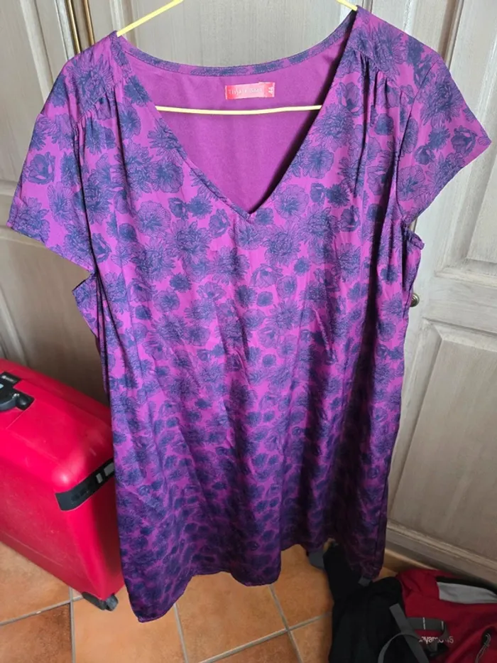 Robe colorée et fleurie tissaia basics taille 44 - photo numéro 5