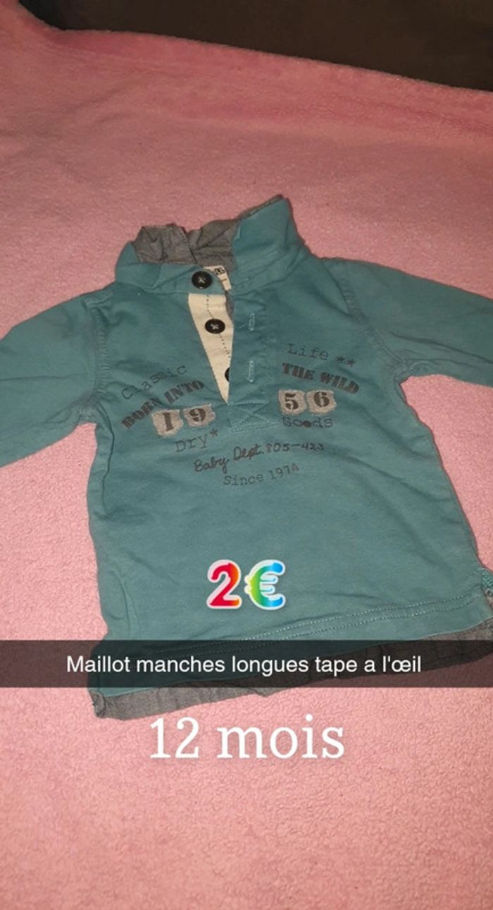 Maillot manches longues tape a l'œil