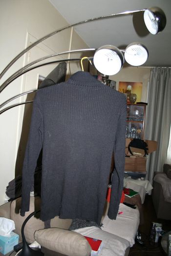 🌸Pull laine noire côtelé à col roulé indémodable "Taille 38" Etam "🌸