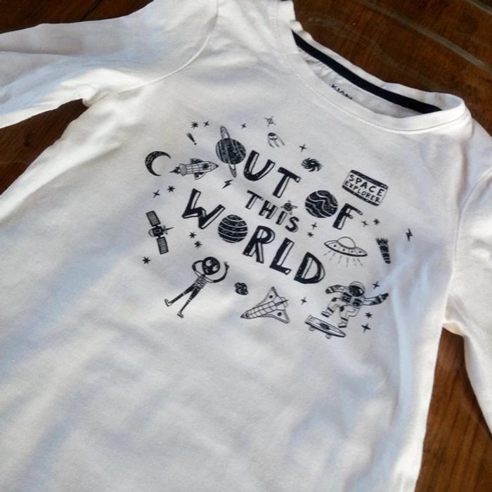 Tee-shirt manches longues espace - photo numéro 2