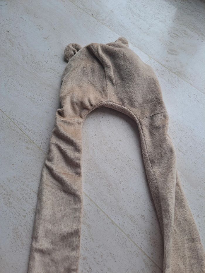 Bonnet avec écharpe intégrée taille 43 cm - photo numéro 2