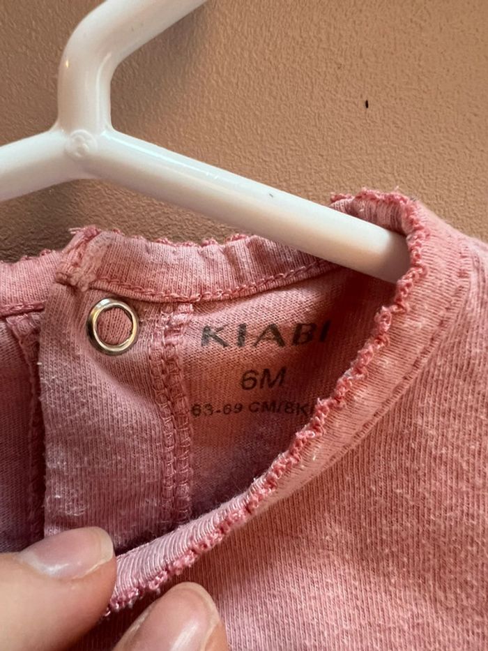 Pyjama mi saison rose 6 mois - photo numéro 3