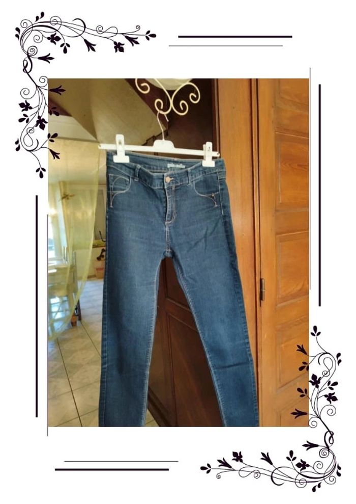 Jeans bleu foncé coton Grain De Malice M/38 - photo numéro 4