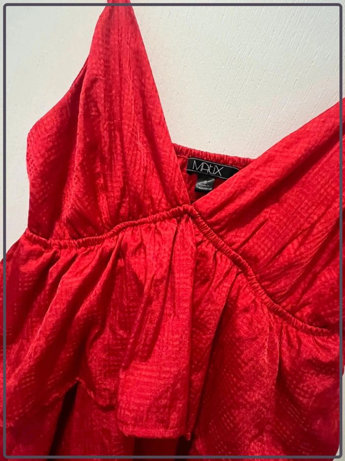 Mini robe Matix taille S rouge volants - photo numéro 7