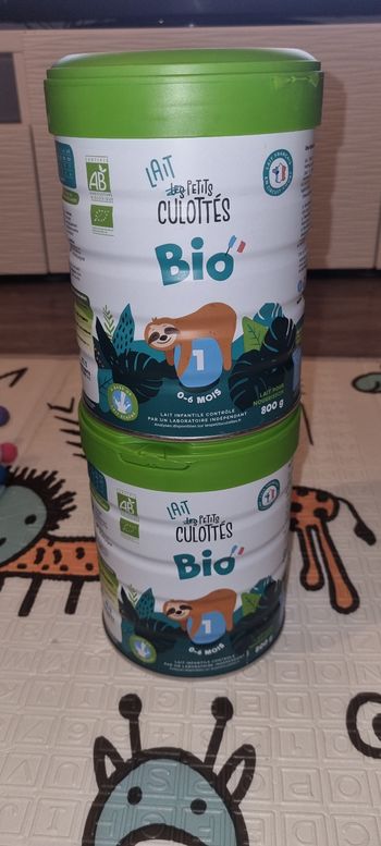 Lot de deux boites Lait 1er âge Les Petits Culottés