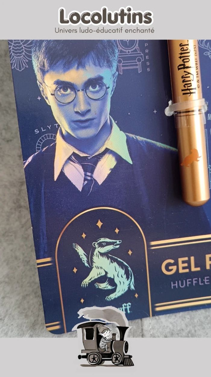 🚂 Stylo gel Harry Potter – Plume dorée Poufsouffle - photo numéro 2
